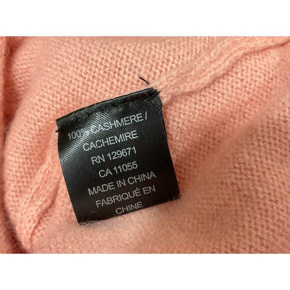 NWT 360 100% Cashmere Pink Sweater - Picture 9 of 9